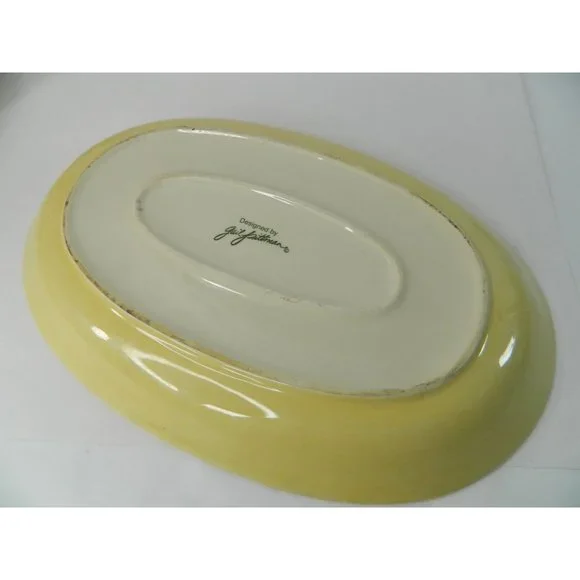 Gail Pittman Southern Living at Home Siena Oval Serving Platter Tray Holiday 14" - Picture 6 of 7